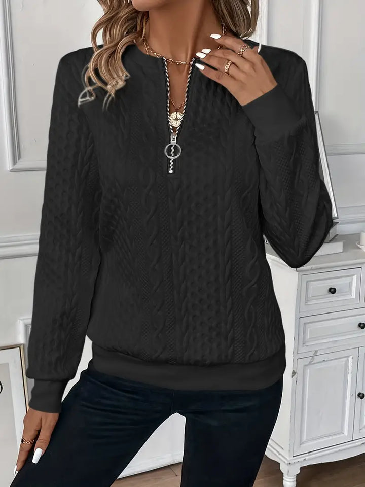 Vivienne | Elegant zip jumper for comfort and style