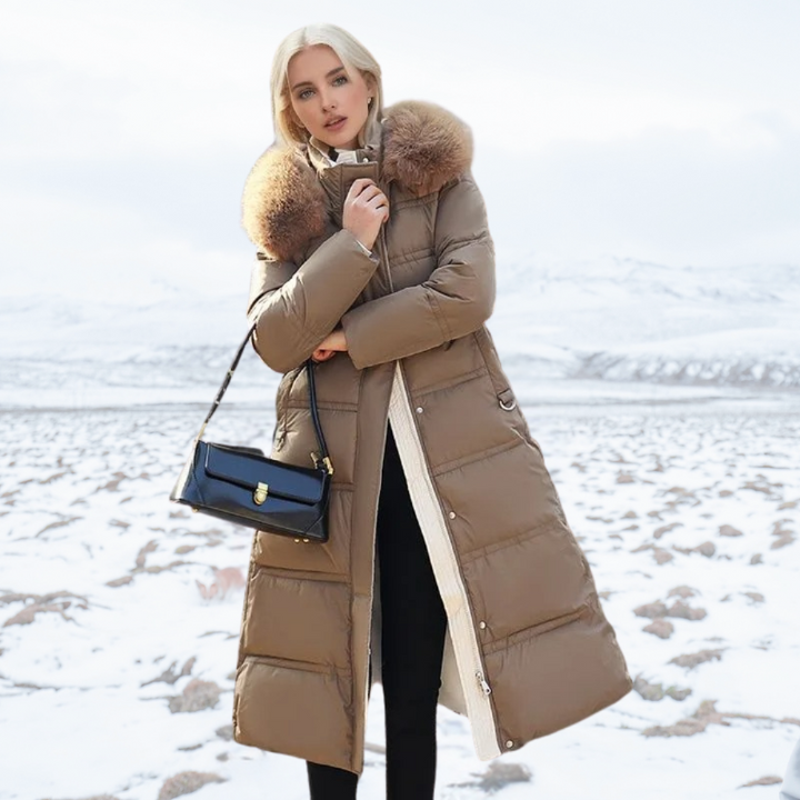 Melanie | Luxurious winter parka with fur hood