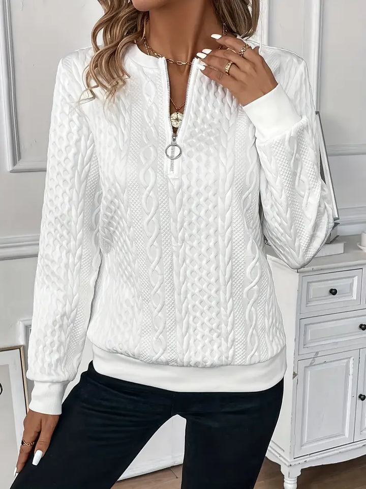 Vivienne | Elegant zip jumper for comfort and style