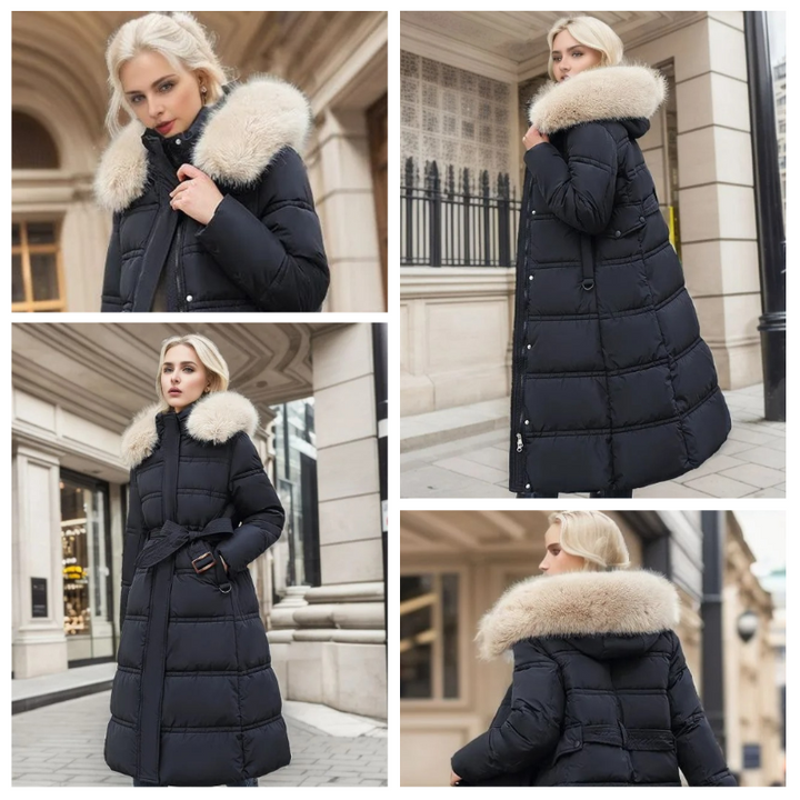 Melanie | Luxurious winter parka with fur hood