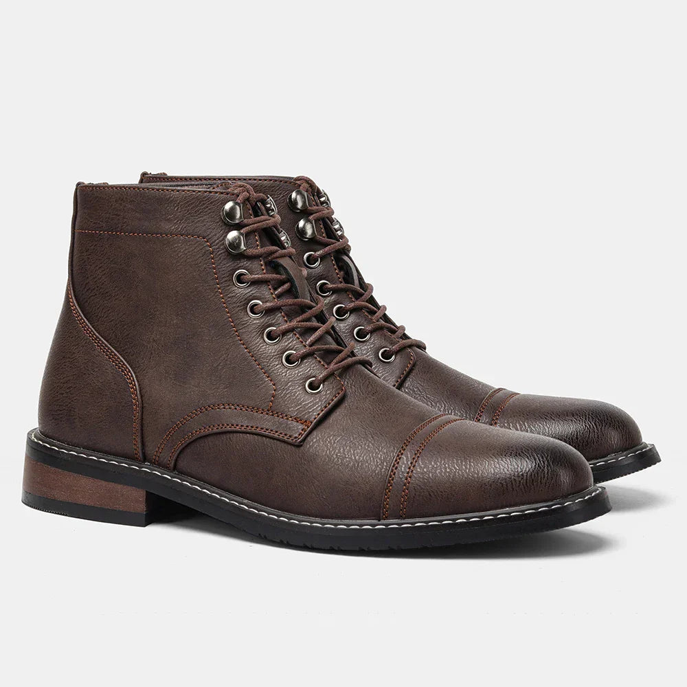 Keith | Vintage Cap-Toe Derby Boots