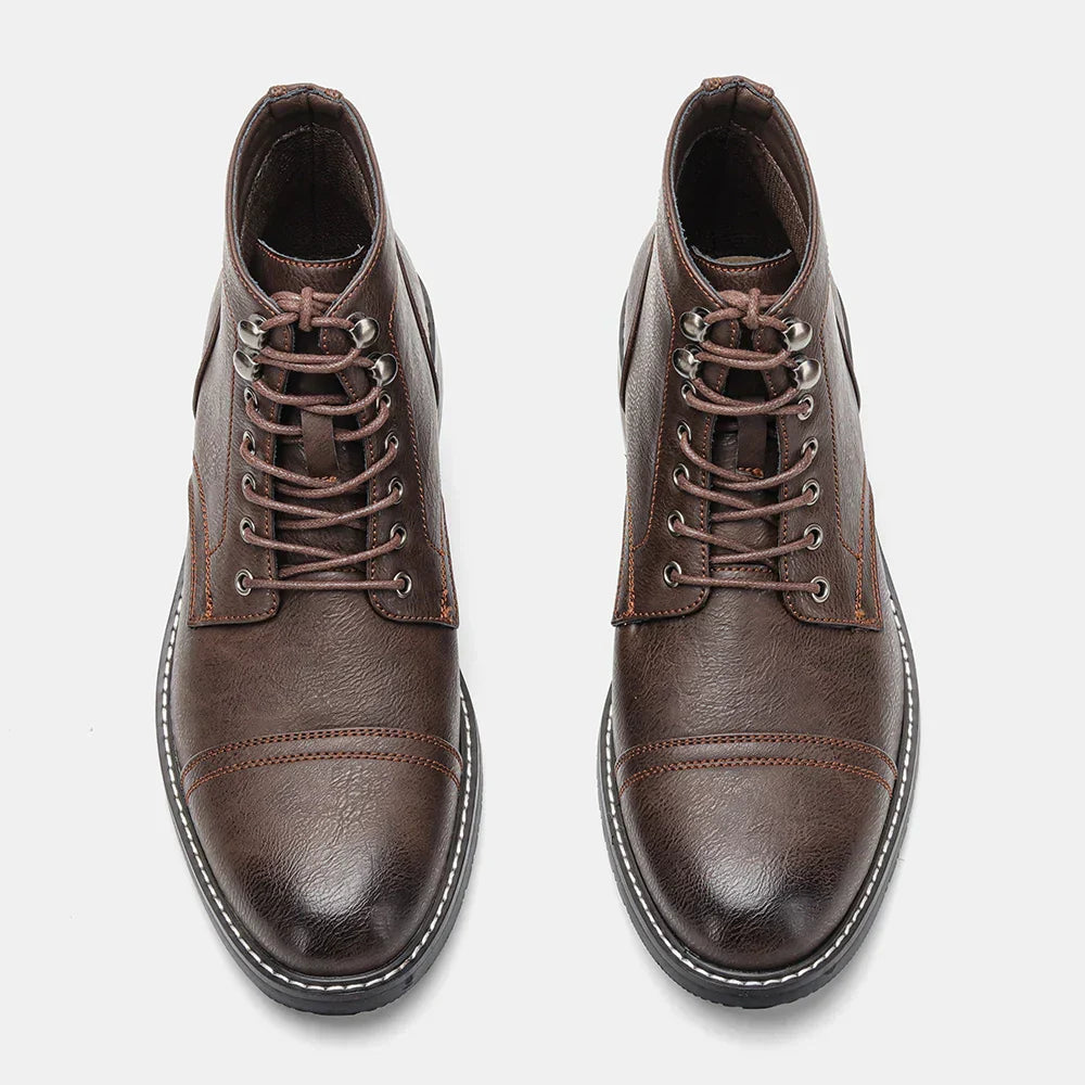 Keith | Vintage Cap-Toe Derby Boots