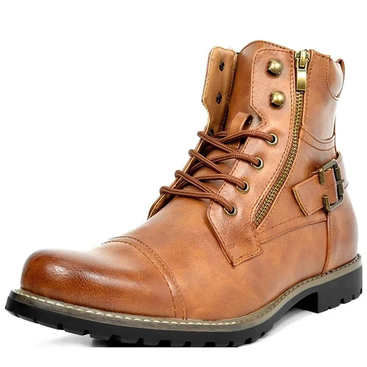 Damon | Lace-up Leather Boots