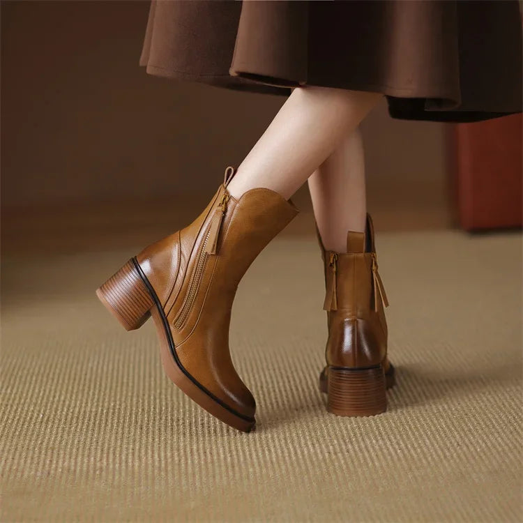 Aurora™ | Leather Ankle Boots