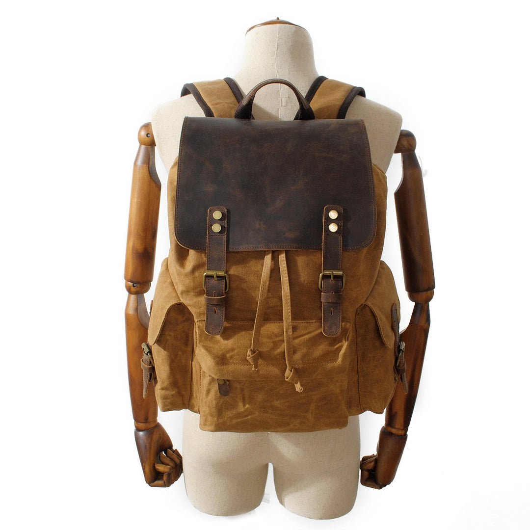 Wax-Coated Canvas Backpack | COPENHAGEN