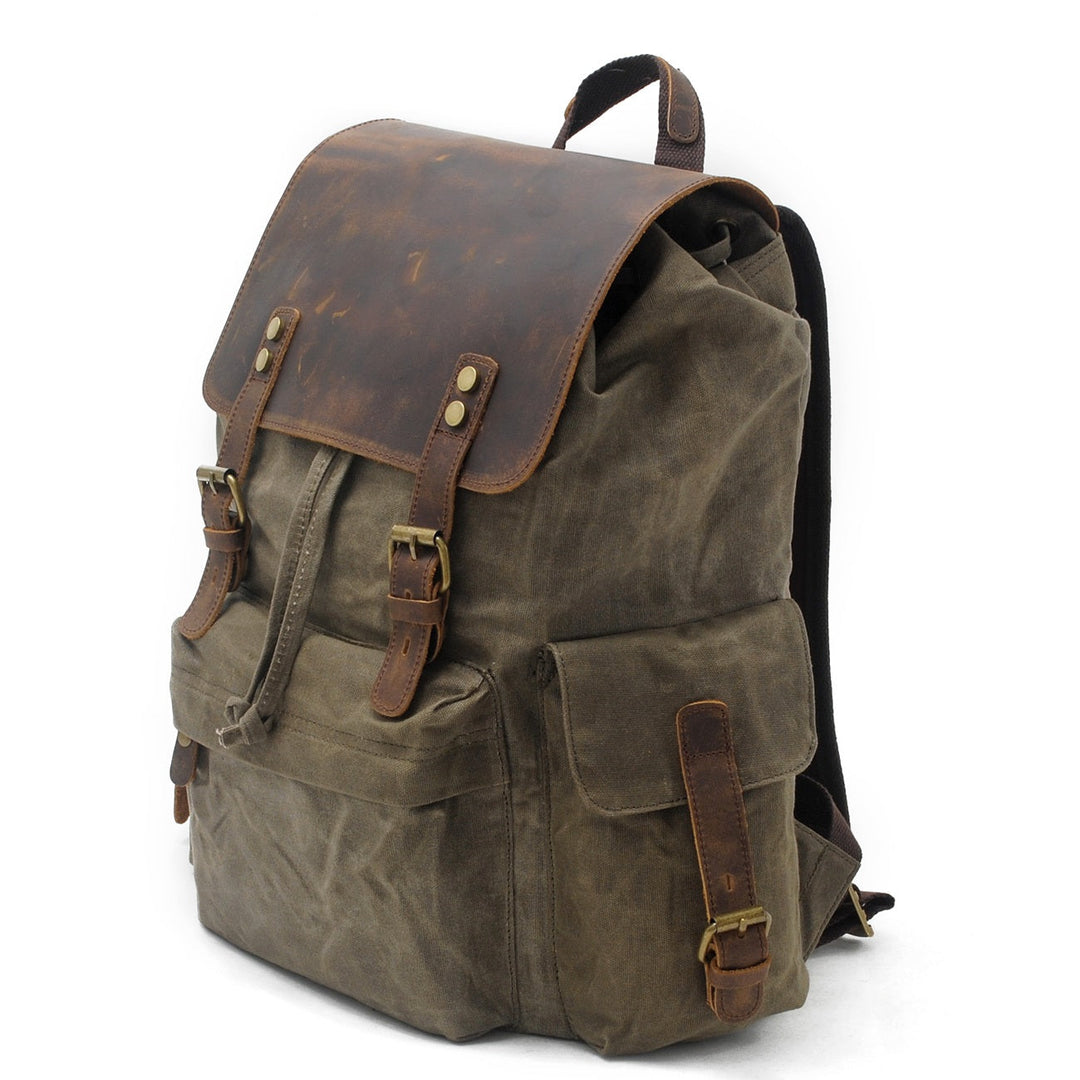 Wax-Coated Canvas Backpack | COPENHAGEN