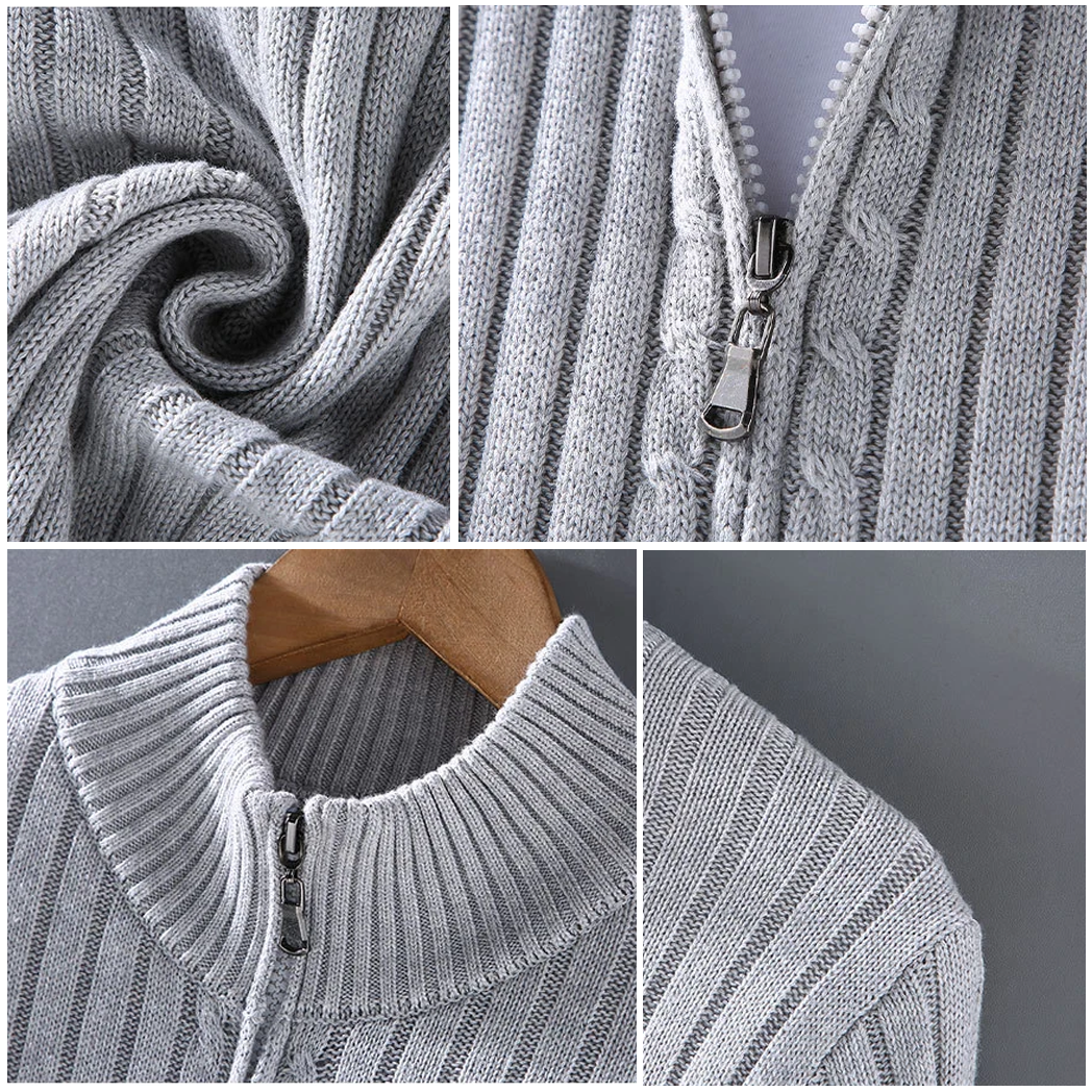 David | Zip Cardigan