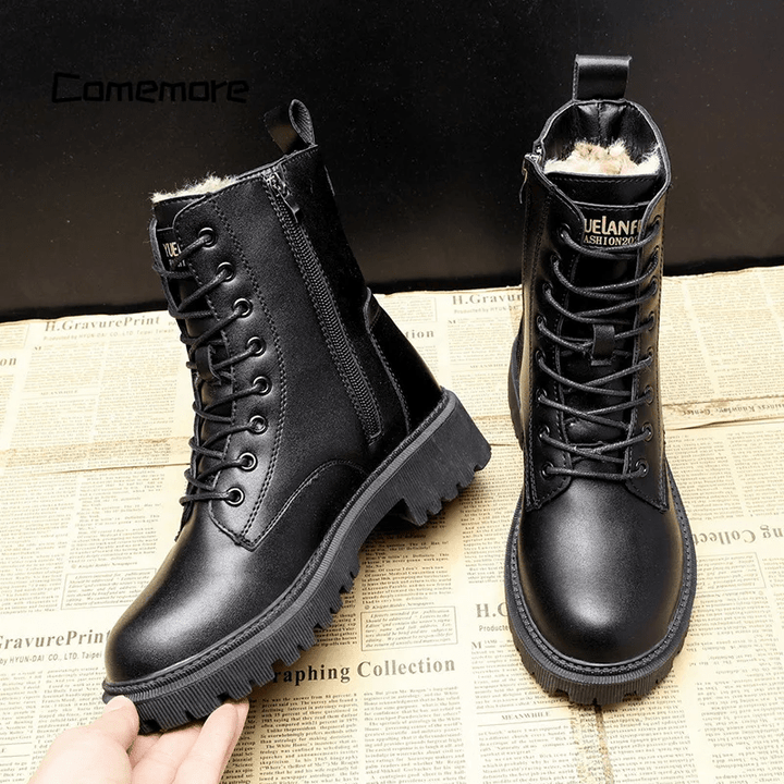 Helena | Lace-Up Boots with Padded Lining