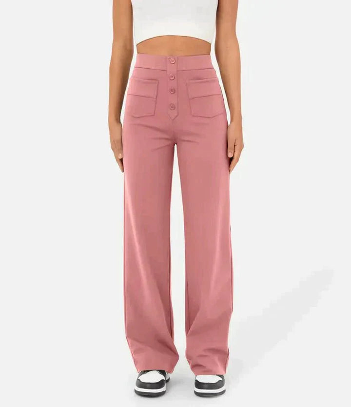 Aria | High-waisted Elastic Trousers