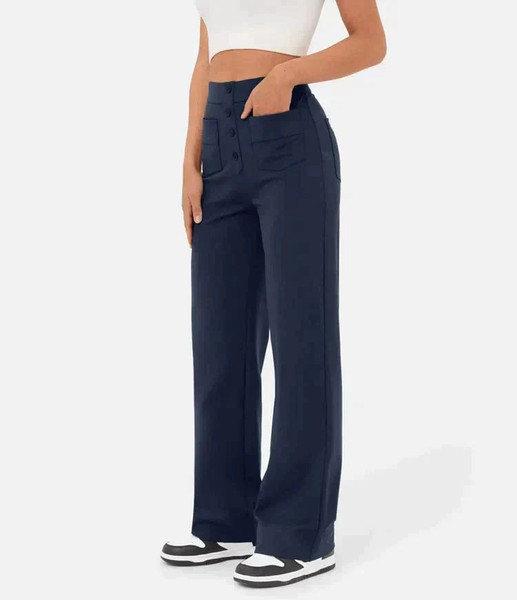 Aria | High-waisted Elastic Trousers