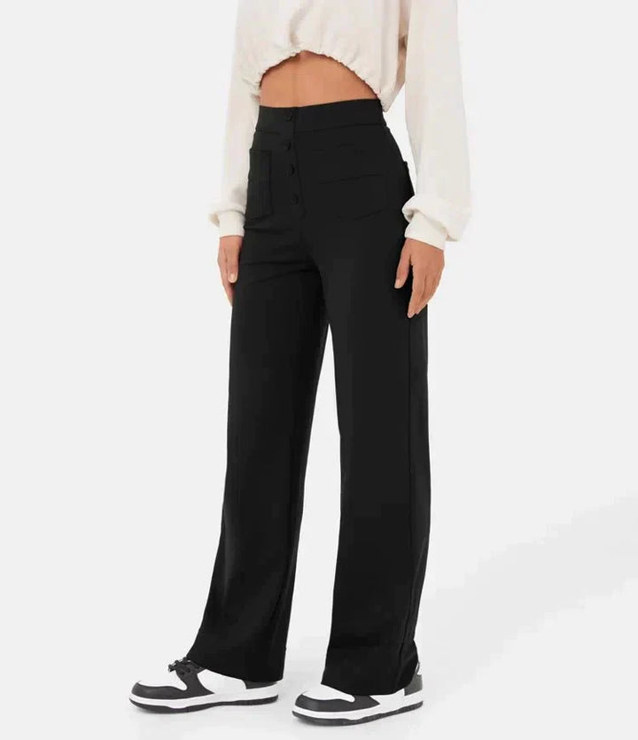 Aria | High-waisted Elastic Trousers