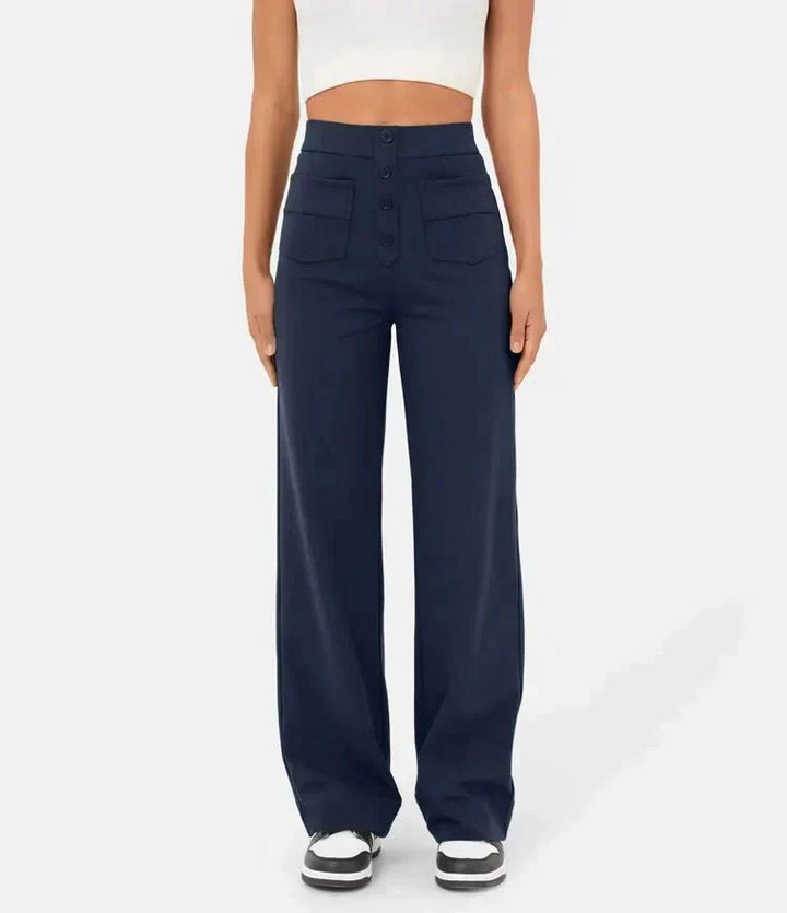 Aria | High-waisted Elastic Trousers