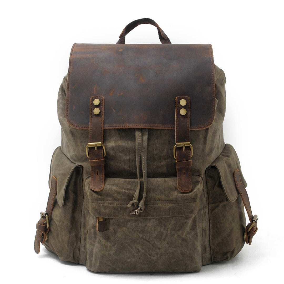 Wax-Coated Canvas Backpack | COPENHAGEN